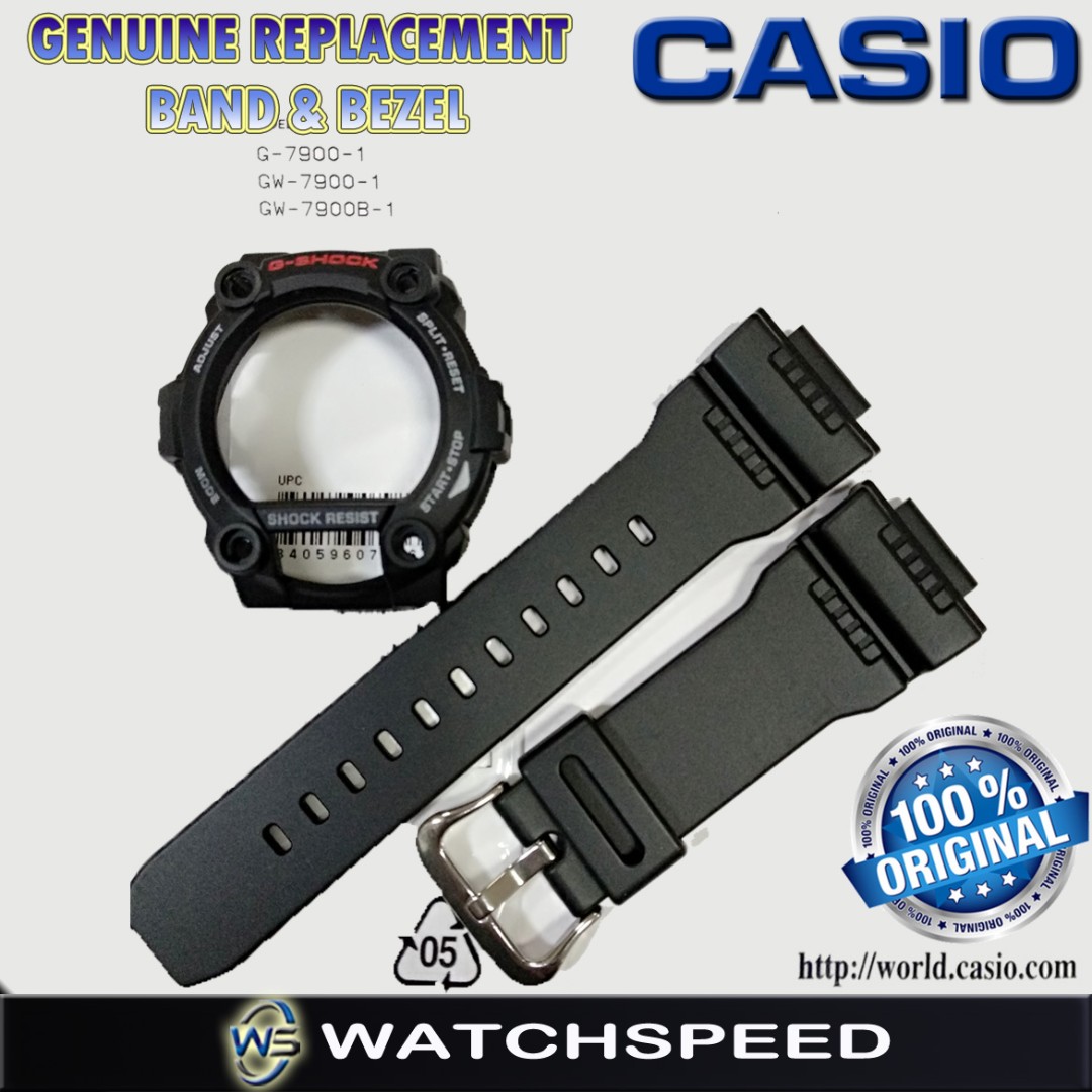 CasioG-Shock Ersatzteil Ersatzknopf-Vorderteil schwarz für G-7900 