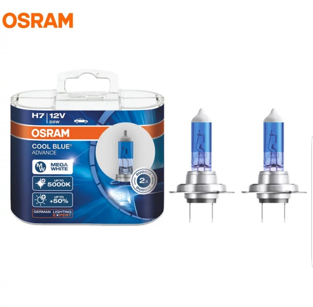 Osram 5000k Cool Blue Advance H7 Halogen 12v 55w Car Accessories Electronics Lights On Carousell