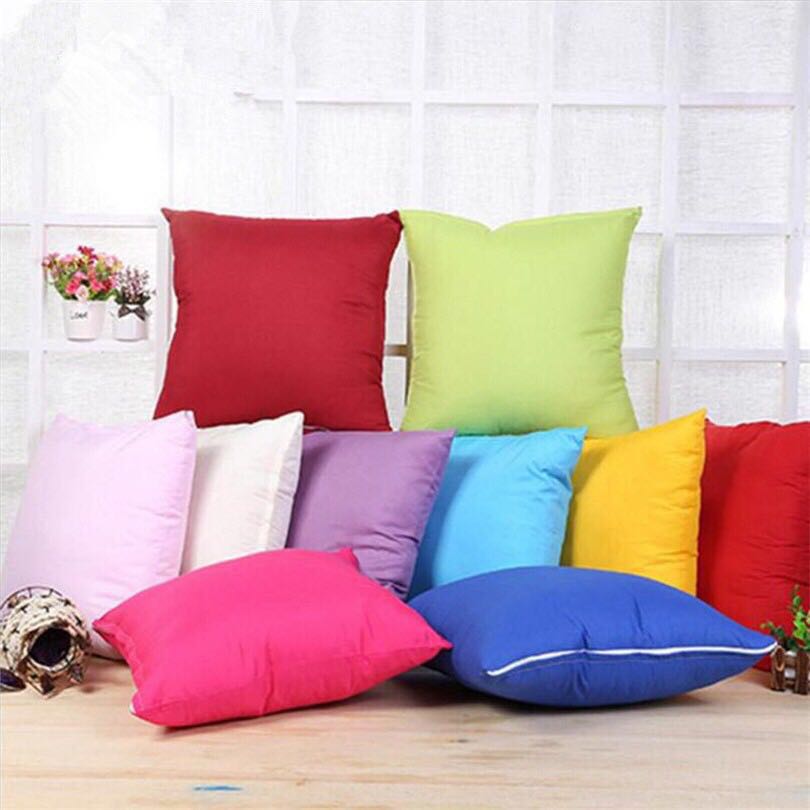 Pillow Cover Cushion Cover Sofa Po Plain Minimalist Colour Bloc