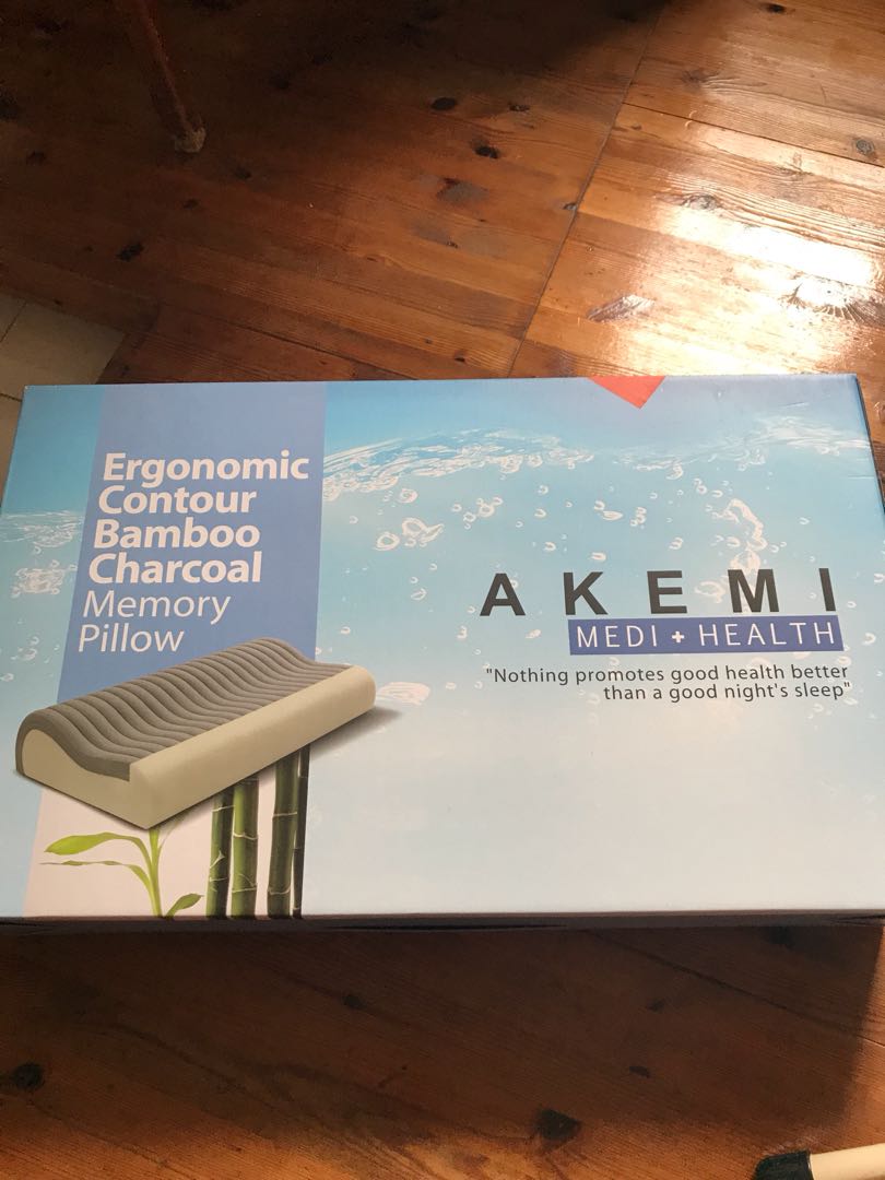akemi bamboo charcoal memory pillow