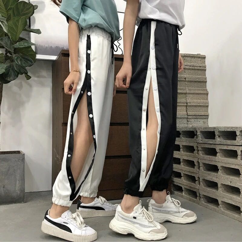 button down joggers