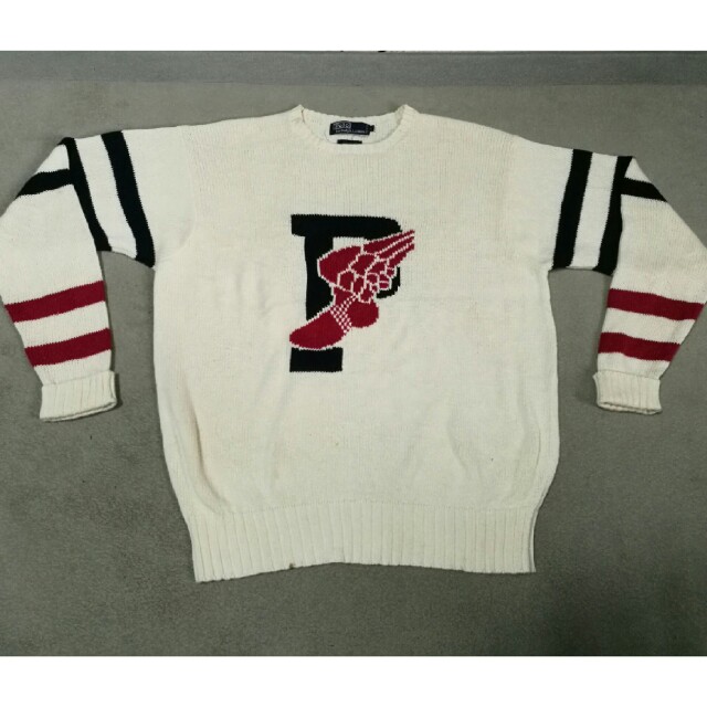 POLO RALPH LAUREN P Wing knitted sweatshirt Men s Fashion Tops