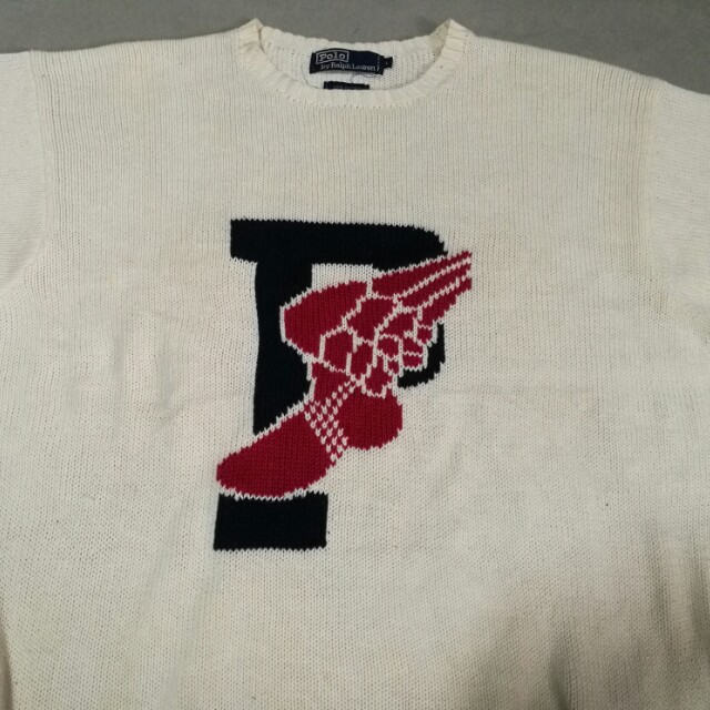 POLO RALPH LAUREN P Wing knitted sweatshirt Men s Fashion Tops
