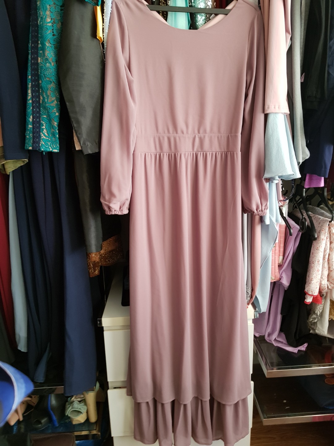 Poplook Pink dress, Women's Fashion, Tops, Blouses on Carousell