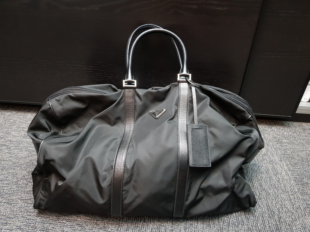 prada duffle bag