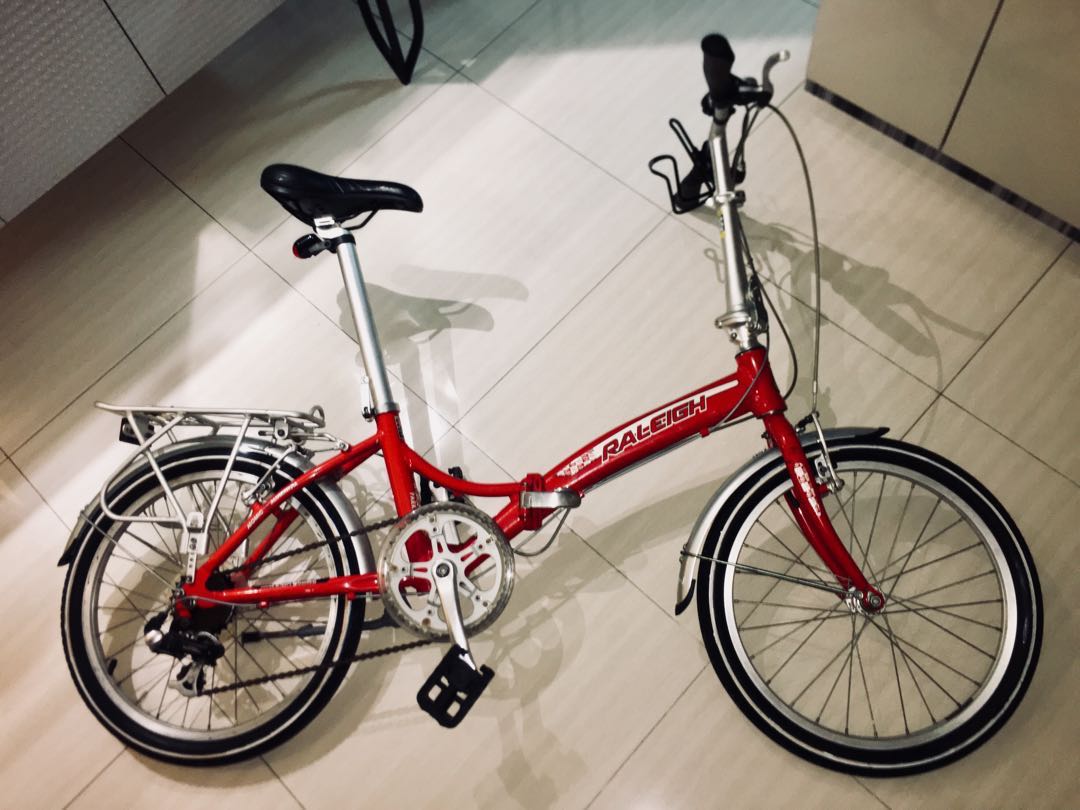 raleigh parkway folding bike