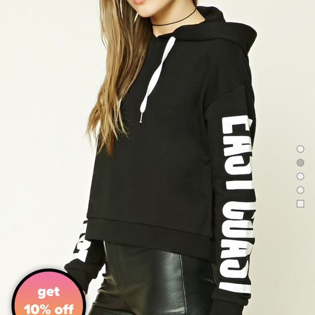 Semi cropped hoodie clearance