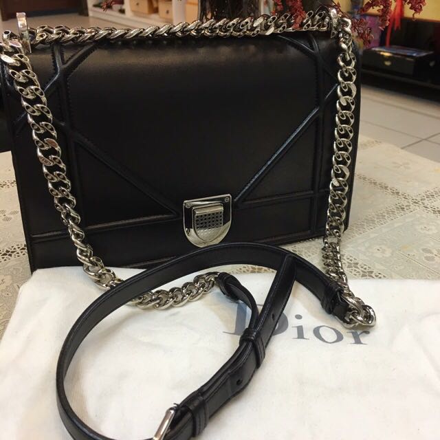 Reserved Diorama lambskin Luxury Bags Wallets on Carousell