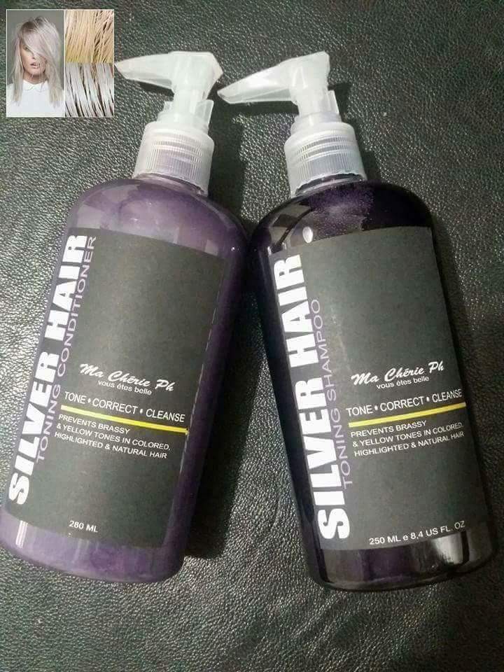 Silver Hair Ma Cherie Ph Toning Shampoo And Conditioner On Carousell
