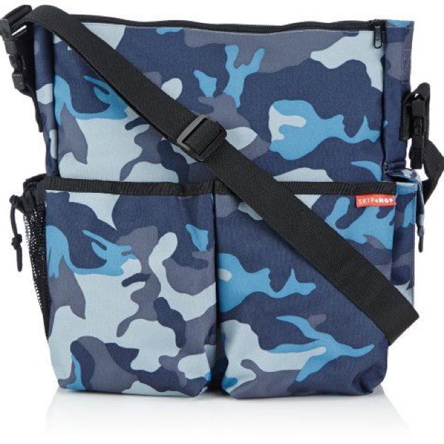 blue camo diaper bag