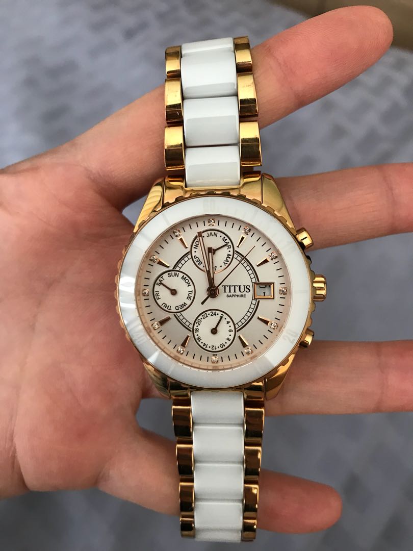 Ceramic discount chain watch
