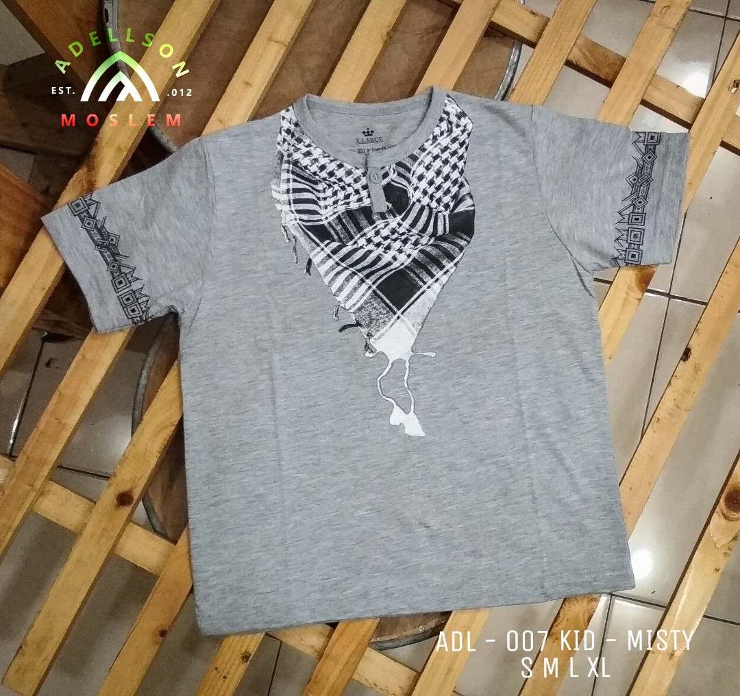 Tshirt Koko Muslim Corak Sorban For Kid Adl 007 Misty Fesyen Pria Pakaian Atasan Di Carousell