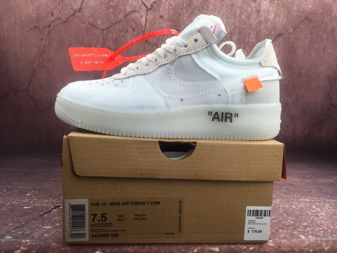 white air force 1 low size 5