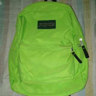 Jansport Neon Green bag