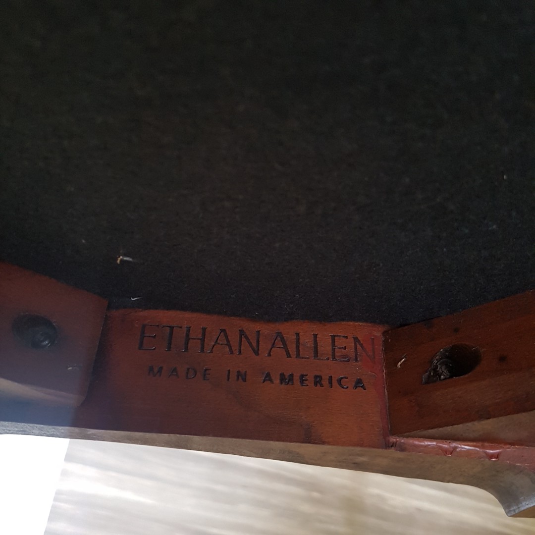 Authentic Ethan Allen Georgian Court Dining Table   Chairs Furniture