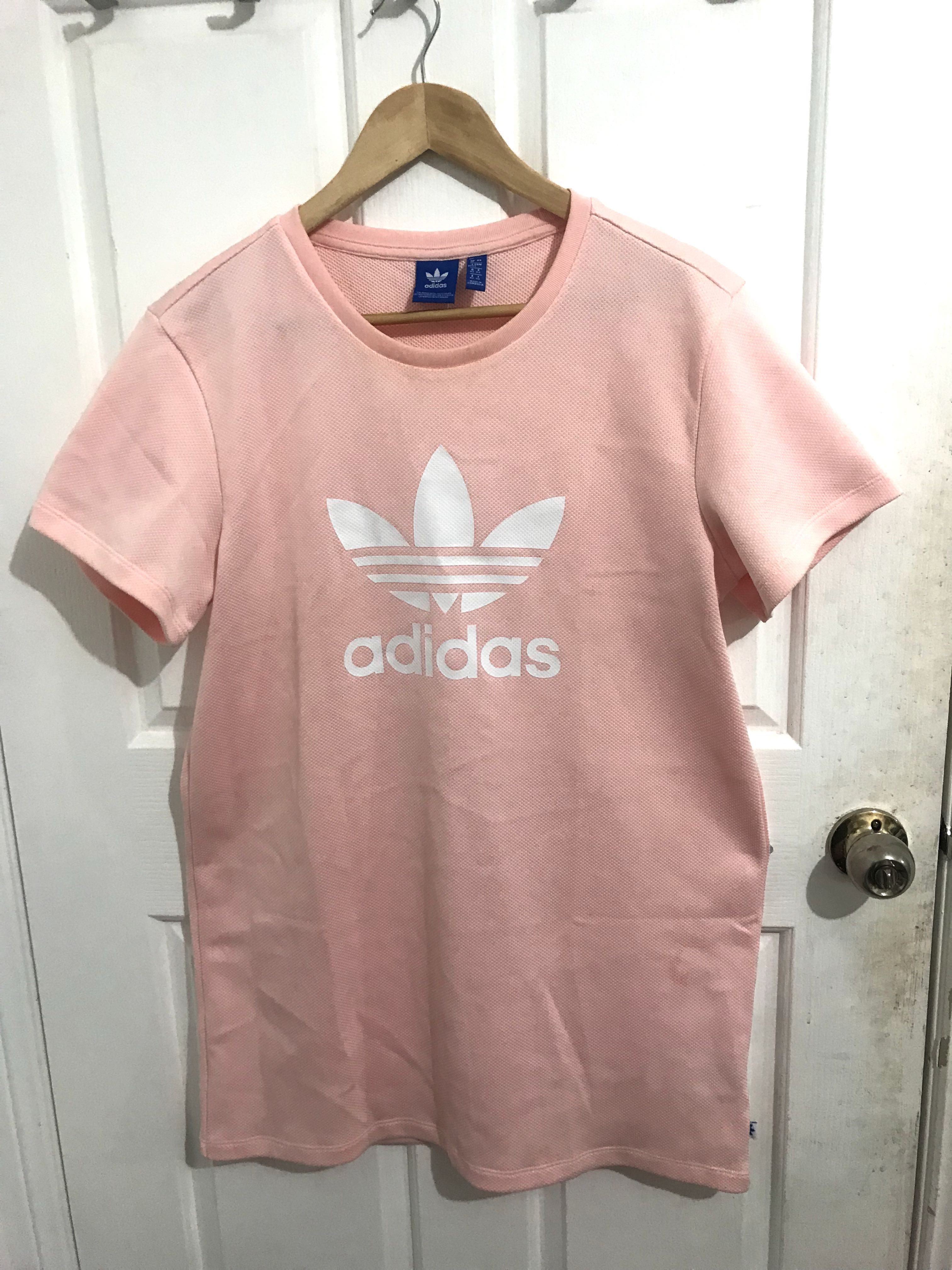 pink adidas sweater dress