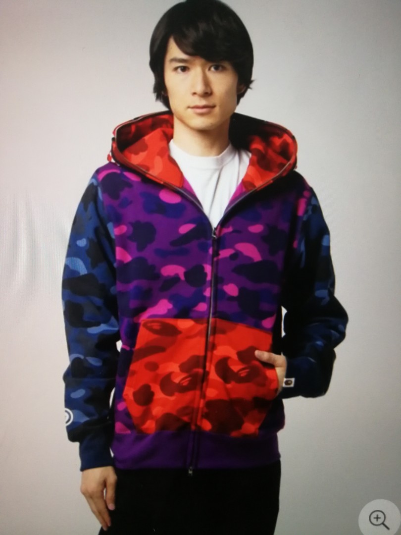 bape crazy color camo