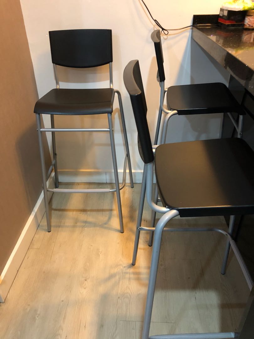 Bar Chair IKEA, Furniture & Home Living, Furniture, Chairs on Carousell