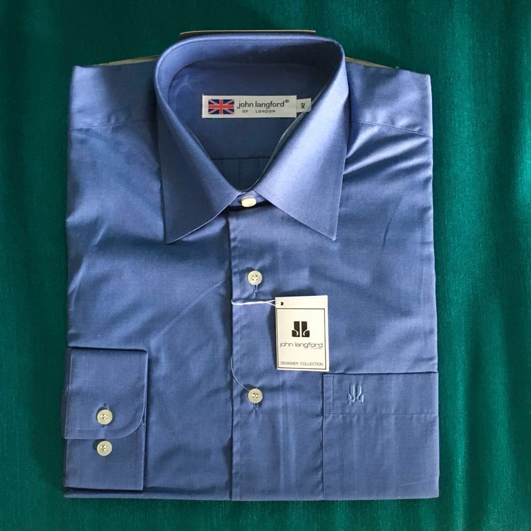 Bnwt John Langford Long Sleeve Shirt Men S Fashion Clothes