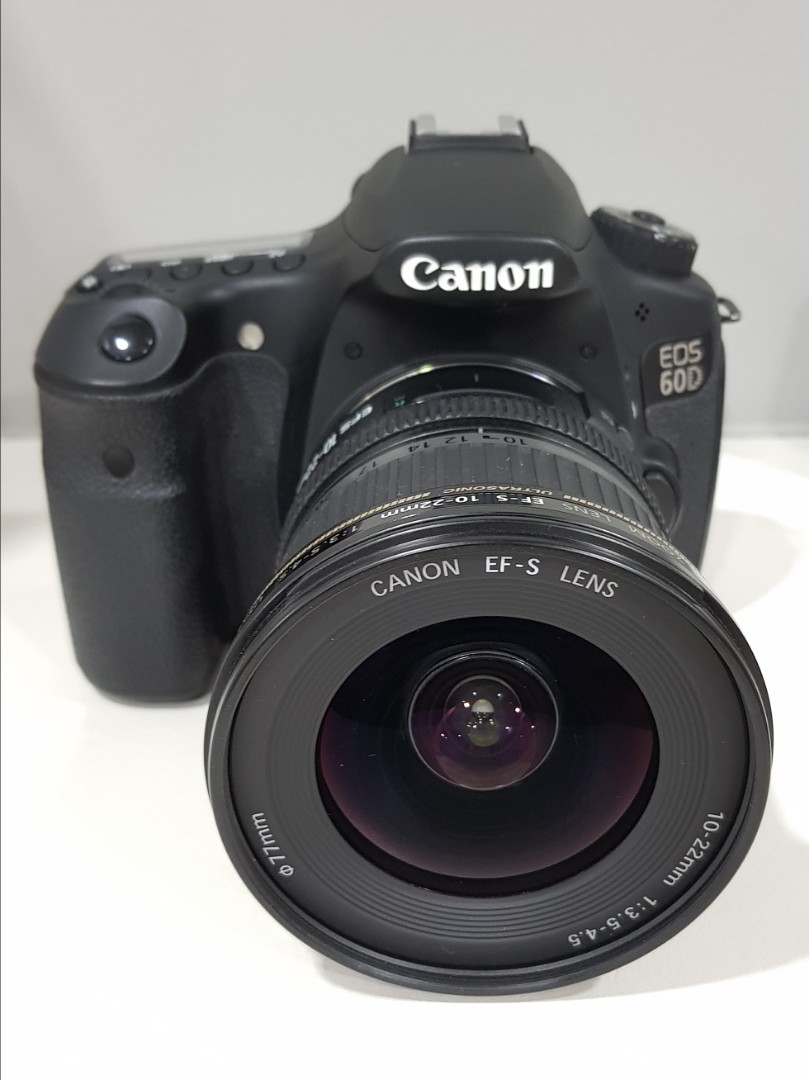 Price Reduced Canon 60d Canon Ef S 10 22mm F 3 5 4 5 Usm Lens Photography Cameras Dslr On Carousell