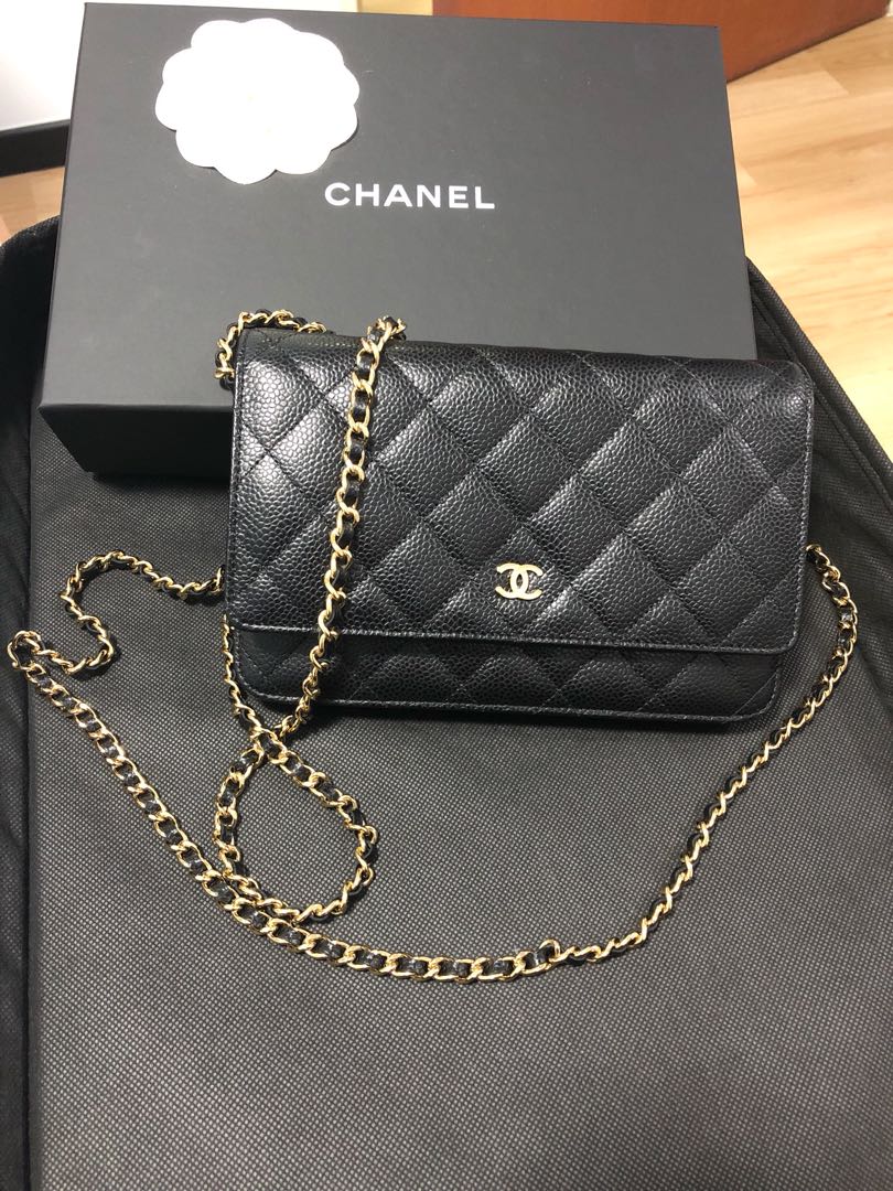 chanel wallet on chain On Sale  Authenticated Resale  The RealReal