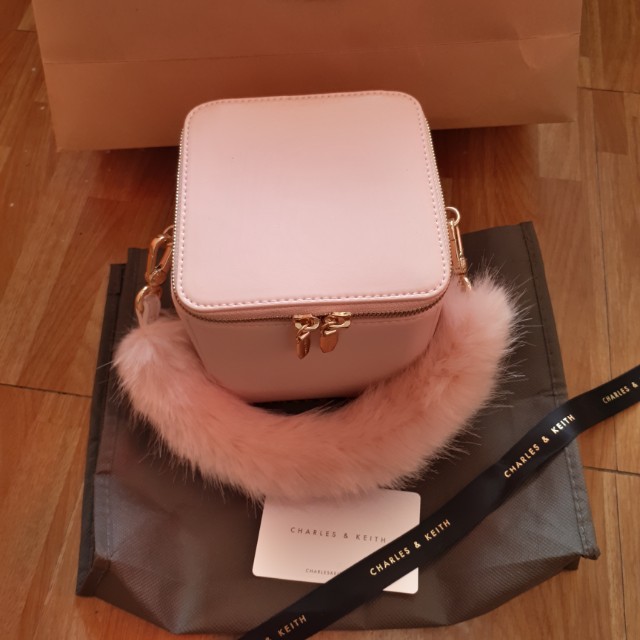 charles and keith furry bag