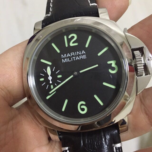 Educational Info on Parnis Marina Militare Watch Movement Mobile