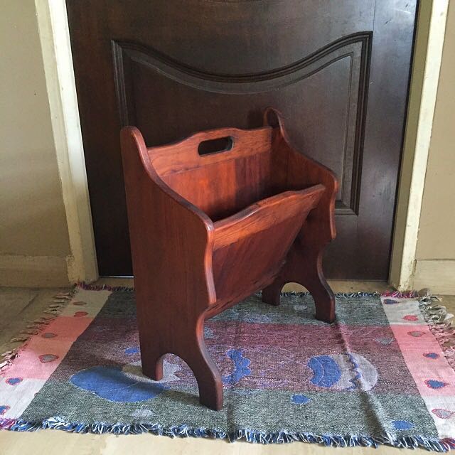 Edwardian Style Magazine Rack Stand Newspaper Holder Towels Holder