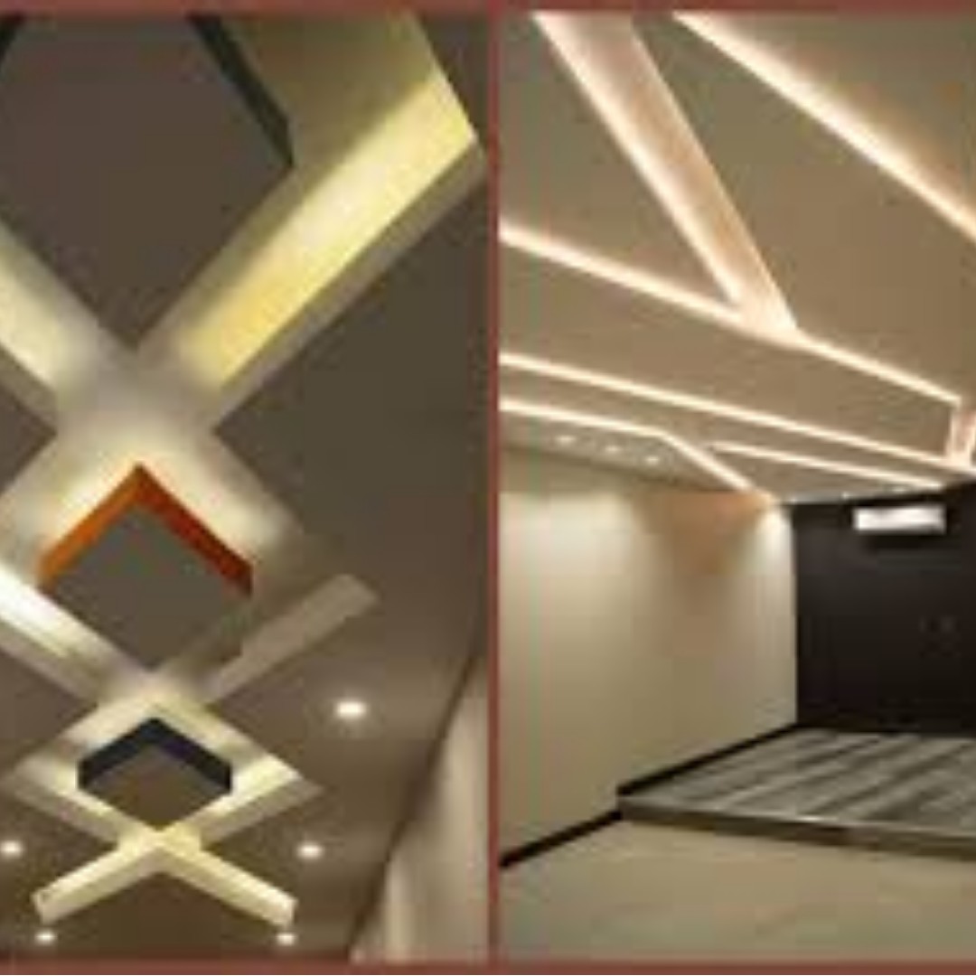 False Ceiling Partition Interior Design Cove Light L Box