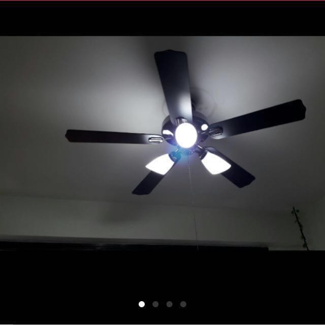 Free Install 52 Ceiling Fan With 3 Lights Furniture Home
