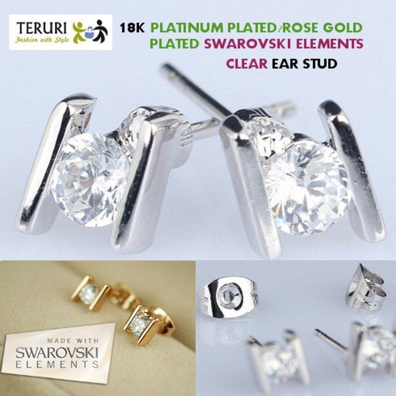 Genuine deals swarovski earrings