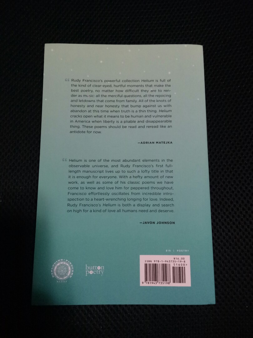 Helium By Rudy Francisco Books Books On Carousell