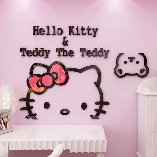 wallpaper hello kitty 3d