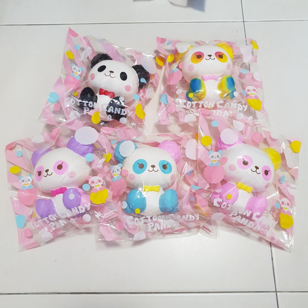 cotton candy panda squishy