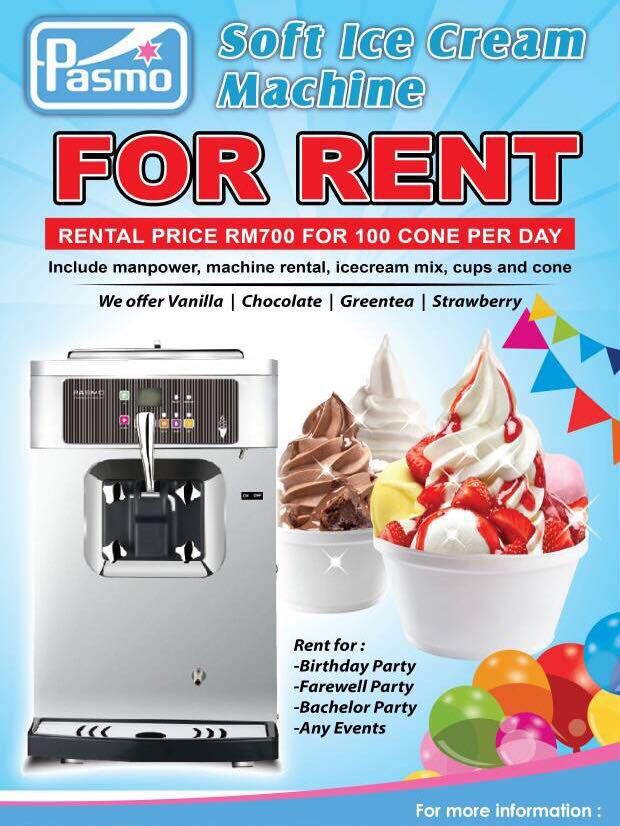 ice cream machine rental