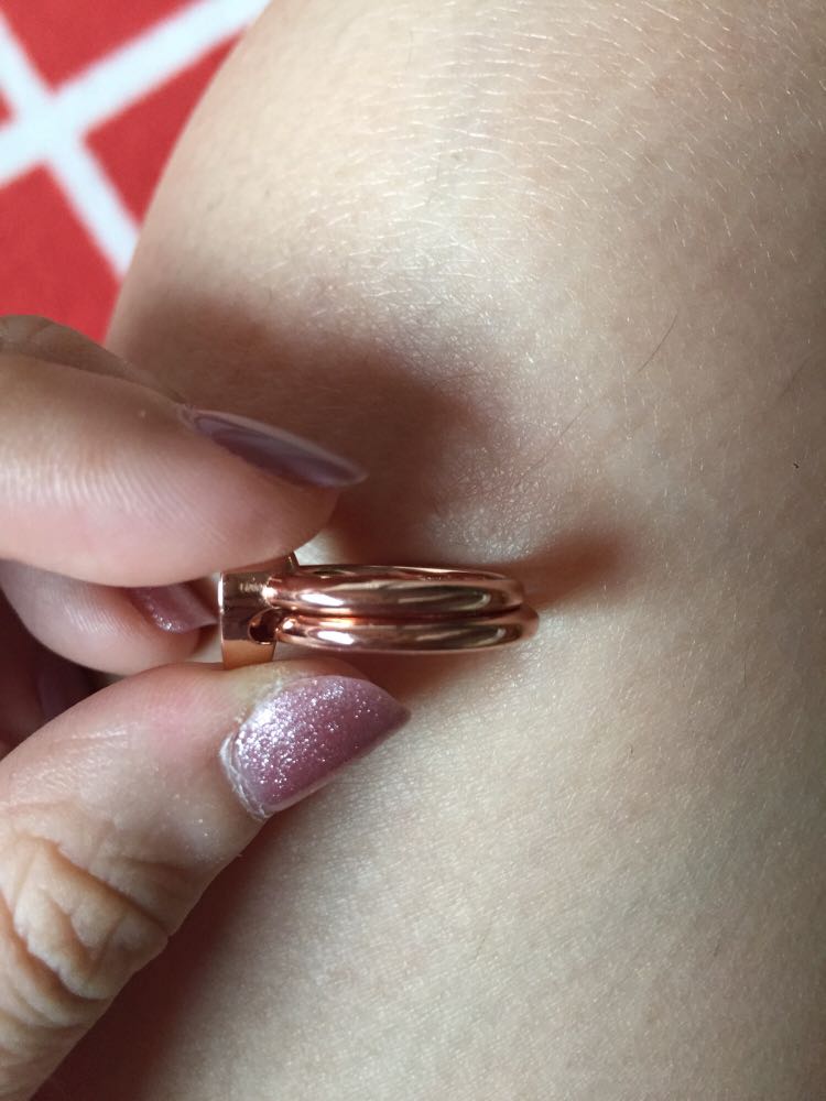 Inspired pandora puzzle ring rose gold