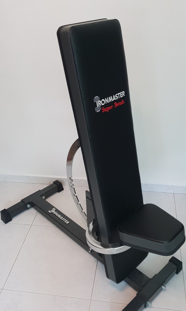 Ironmaster Super Bench With Leg Curl Sports Weights Gym