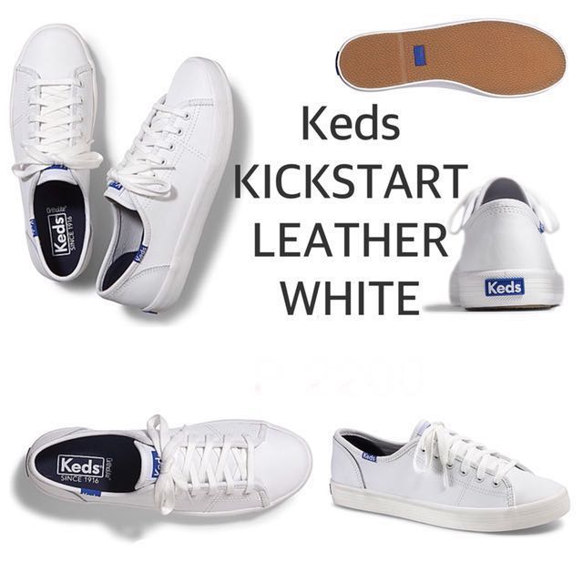 keds kickstart leather white