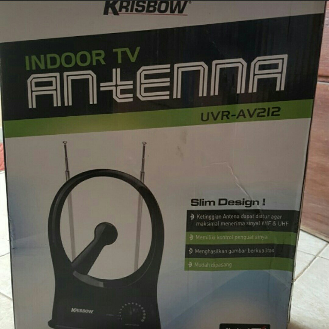 Krisbow Antena Tv Indoor Internal Booster Av 212 Electronics