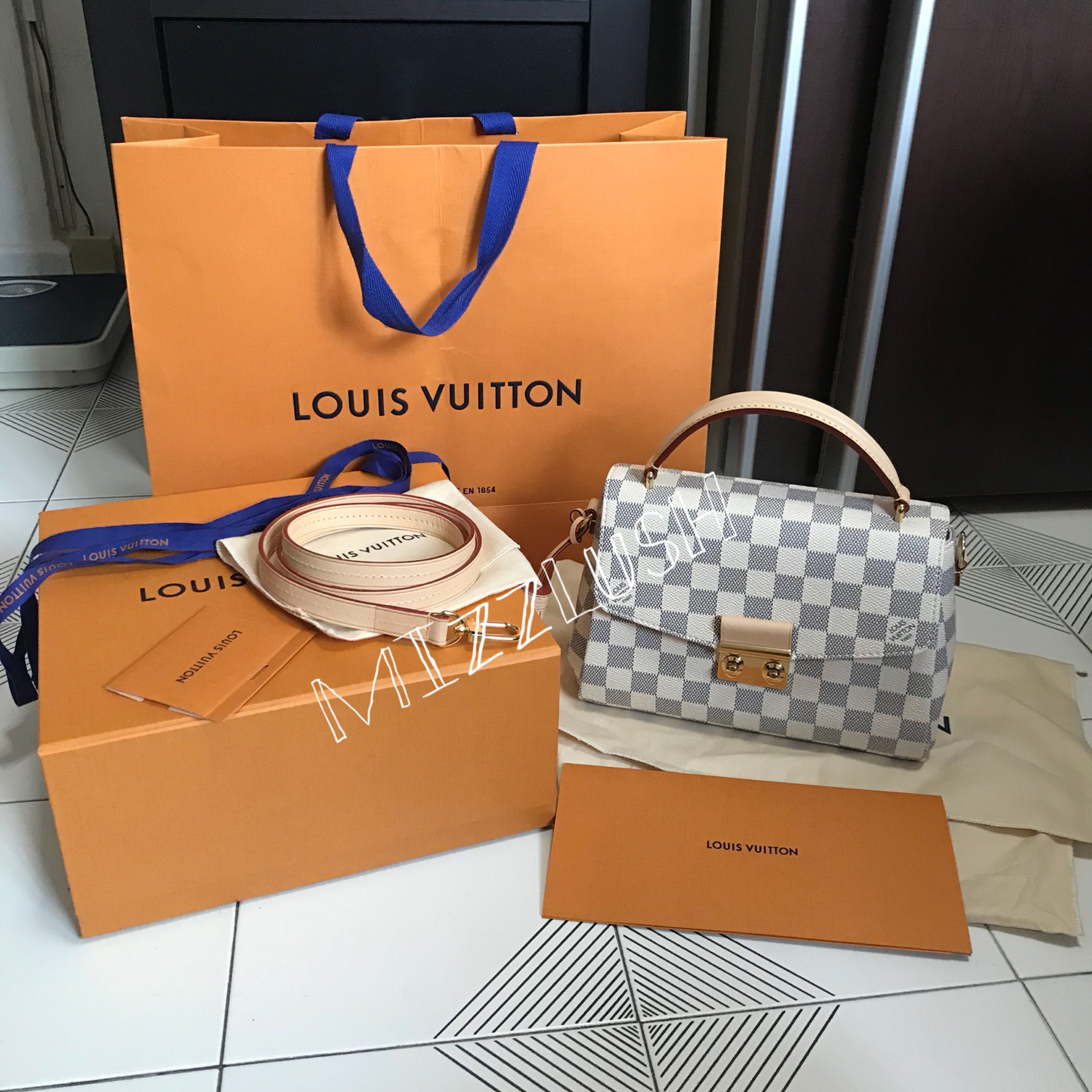 Authentic Louis Vuitton Croisette in Damier Ebene, Luxury, Bags & Wallets  on Carousell