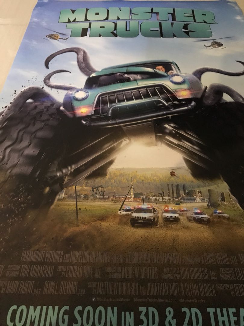 Wallpaper Monster Truck Movie Poster Everything Else On Carousell Desktop Wallpaper