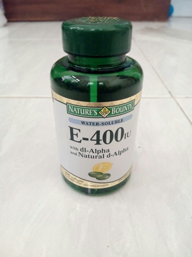 Natures Bounty Vitamin E 400 Iu Health Beauty Skin