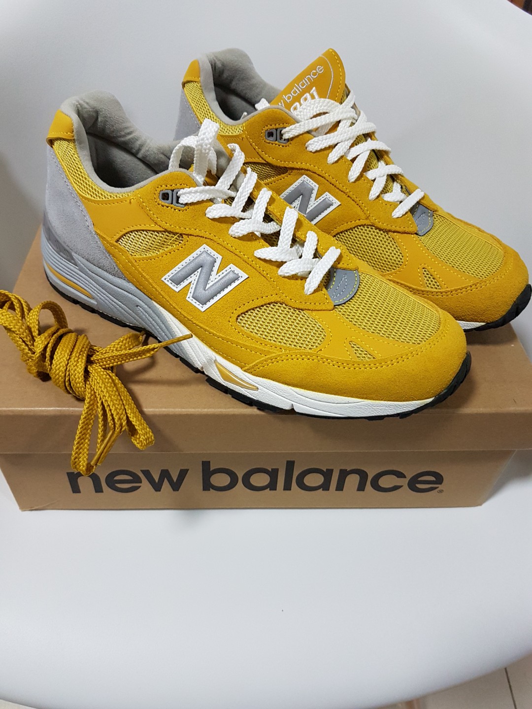 new balance 991 yellow
