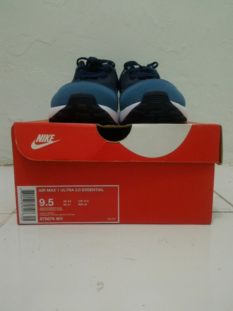 Nike Air Max 1 Ultra 2.0 Essential ObsidianSmokey Blue Nike Air Max 1 Ultra 2.0 Essential ObsidianSmokey Blue