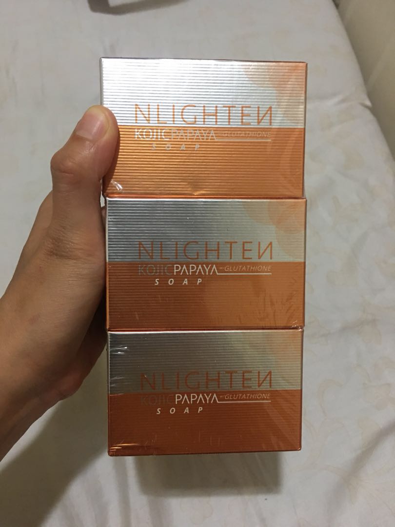 luc montagnier glutathione NlighteN O2 Bubble Cleanser, Kojic Soap, Premium Soap