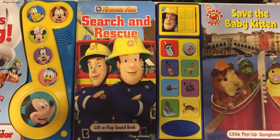 Play A Song Books 3 Sound Books Lift Flaps Pop Up Hobbies Toys Books Magazines Children S Books On Carousell