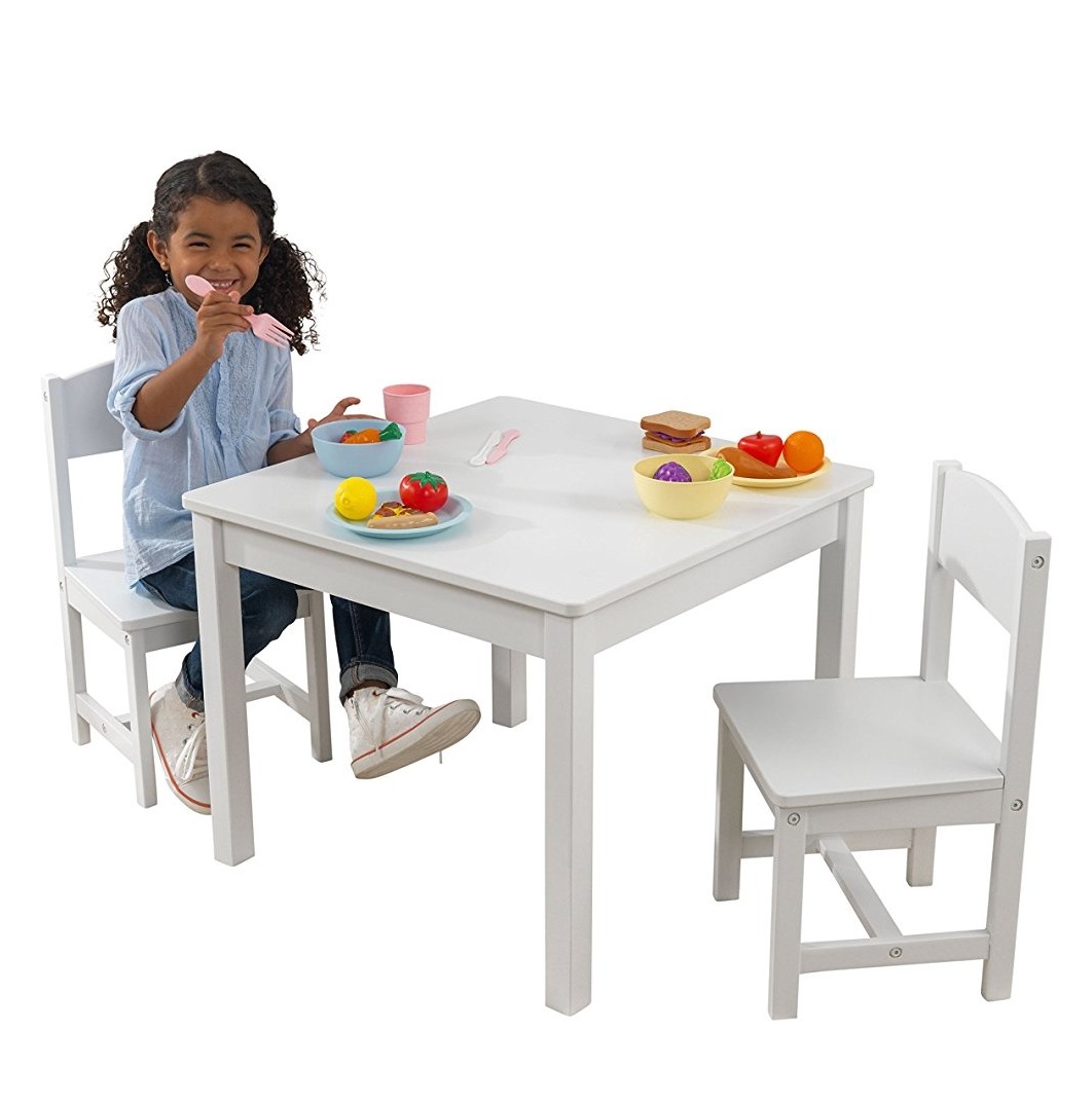 PO BN KidKraft Aspen White Table and Two Chairs Set Kids Babies Kids Baby Nursery Kids Furniture Kids Tables Chairs on Carousell