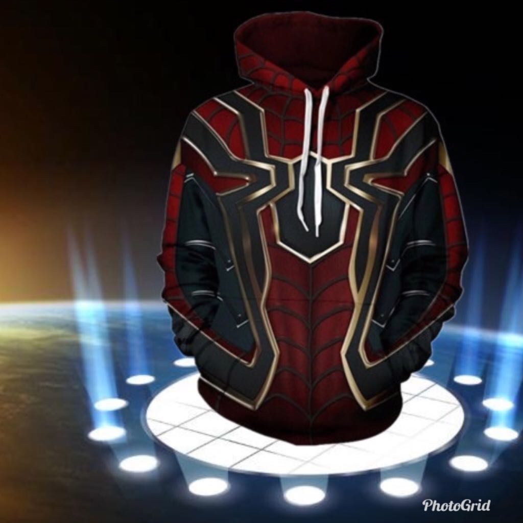avengers infinity war spiderman hoodie
