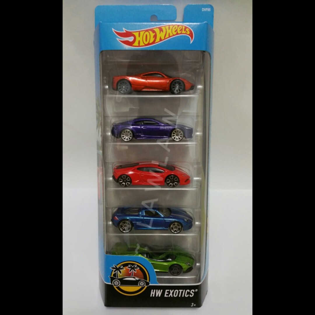 hot wheels exotics 5 pack 2018