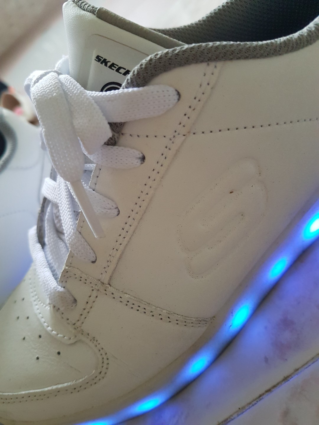 skechers energy lights white